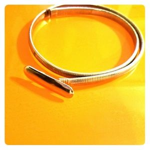 Cord vintage belt gold tone